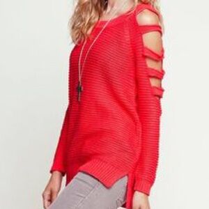 Nollie for Pacsun VINTAGE Cold Shoulder Cut-Out Sleeve Sweater